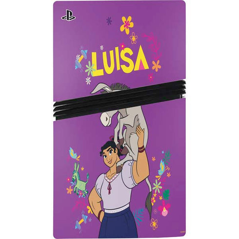 Disney Encanto Luisa PS5 Pro Disk Console Skin