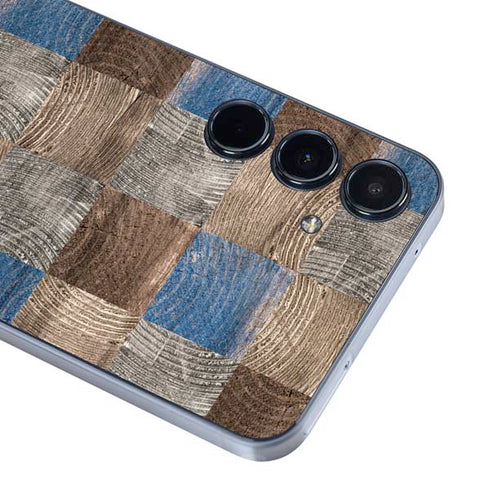 Lumber Grid Galaxy A35 5G Skin