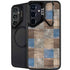 Lumber Grid Galaxy S25 Kickstand Case