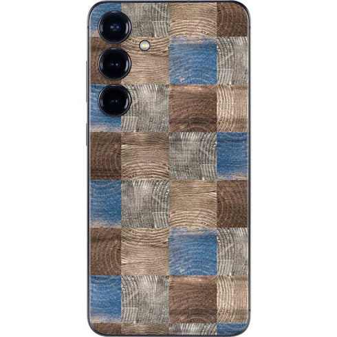 Lumber Grid Galaxy S25 Skin