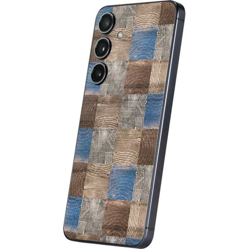 Lumber Grid Galaxy S25 Skin