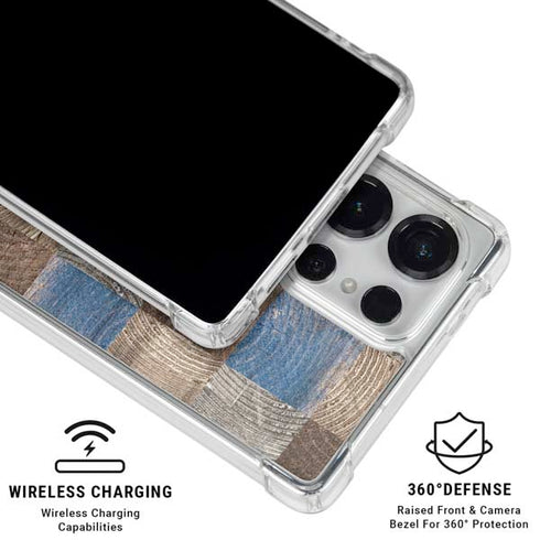 Lumber Grid Galaxy S25 Ultra Clear Case