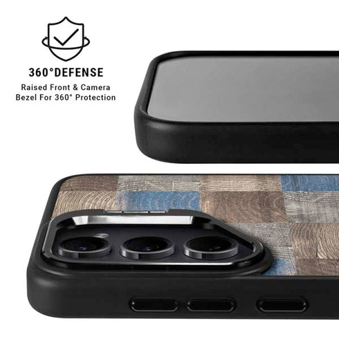 Lumber Grid Galaxy S26 Kickstand Case