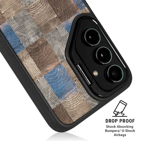 Lumber Grid Galaxy S26 Kickstand Case
