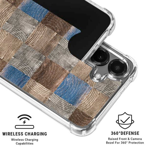 Lumber Grid Galaxy S26 Plus Clear Case