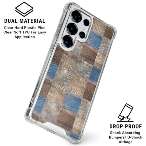 Lumber Grid Galaxy S26 Ultra Clear Case