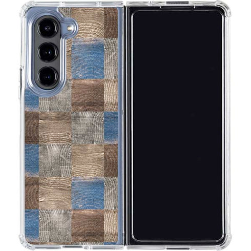 Lumber Grid Galaxy Z Fold5 5G Clear Case