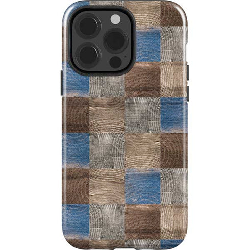 Lumber Grid iPhone 15 Pro Impact Case