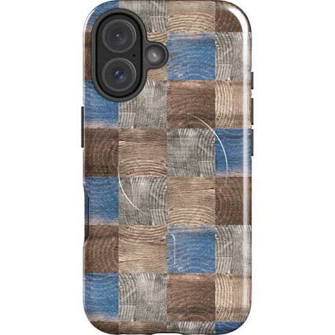 Lumber Grid iPhone 16 Magsafe Impact Case