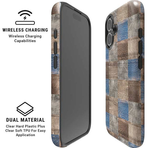 Lumber Grid iPhone 16 Magsafe Impact Case