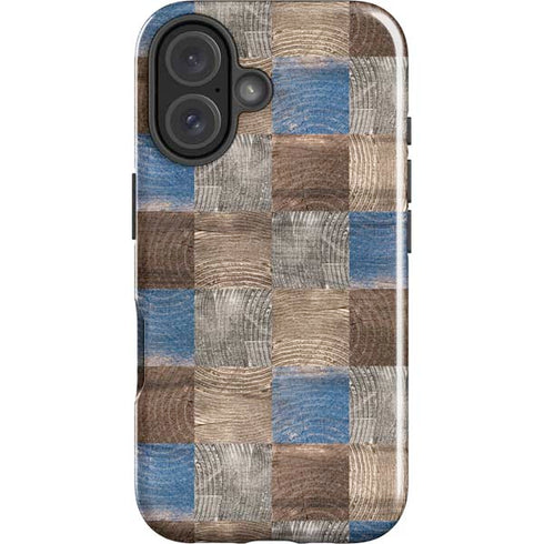 Lumber Grid iPhone 16 Plus Impact Case