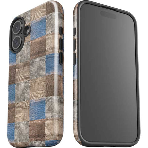 Lumber Grid iPhone 16 Plus Impact Case