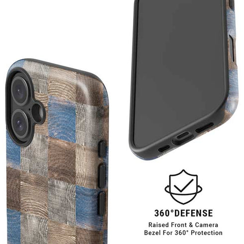 Lumber Grid iPhone 16 Plus Magsafe Impact Case