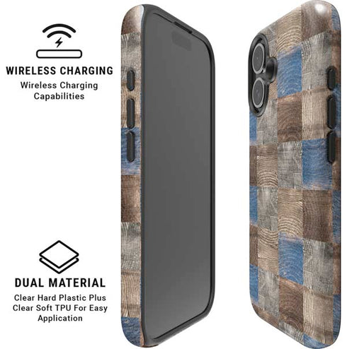 Lumber Grid iPhone 16 Plus Magsafe Impact Case