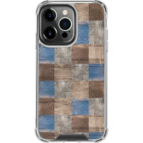 Lumber Grid iPhone 16 Pro Clear Case
