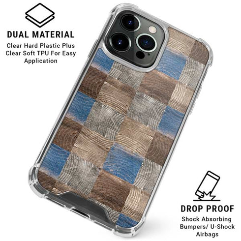 Lumber Grid iPhone 16 Pro Clear Case
