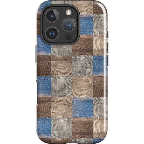 Lumber Grid iPhone 16 Pro Magsafe Impact Case