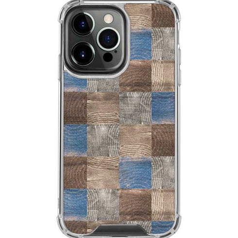 Lumber Grid iPhone 16 Pro Max Clear Case