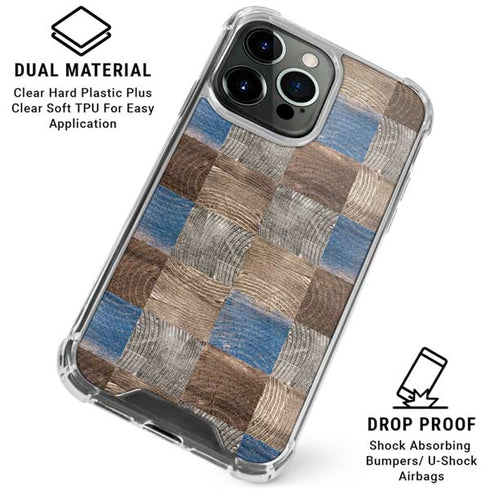 Lumber Grid iPhone 16 Pro Max Clear Case