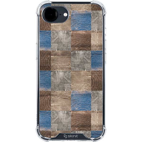 Lumber Grid iPhone 16e Clear Case