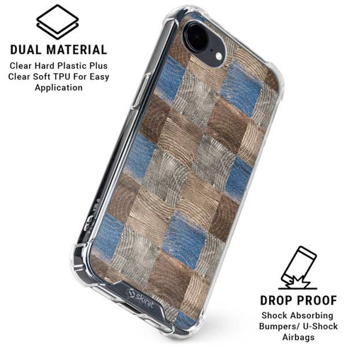 Lumber Grid iPhone 16e Clear Case