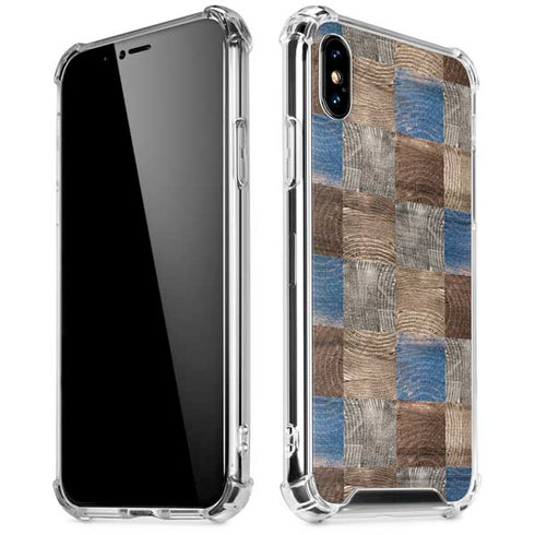 Lumber Grid iPhone X/XS Clear Case