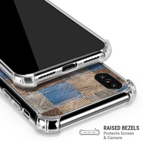 Lumber Grid iPhone X/XS Clear Case
