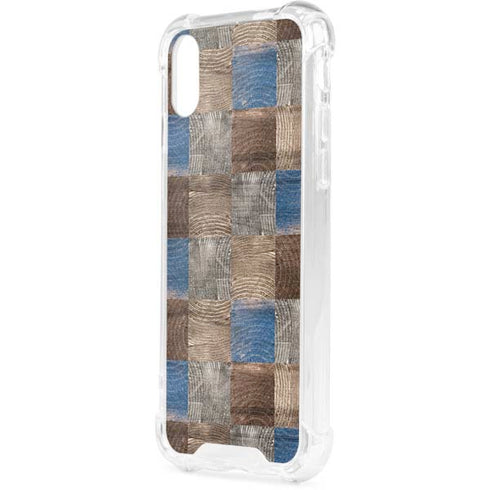 Lumber Grid iPhone XS Clear Case