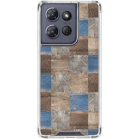 Lumber Grid Moto G 5G (2025) Clear Case
