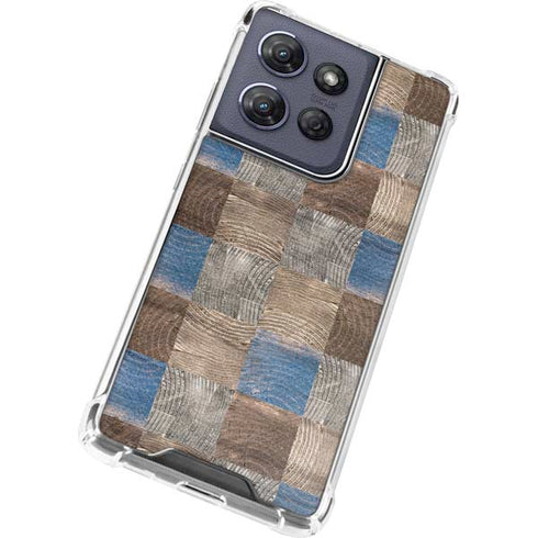 Lumber Grid Moto G 5G (2025) Clear Case