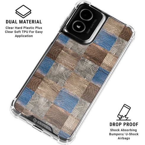 Lumber Grid Moto G Power 5G (2024) Clear Case
