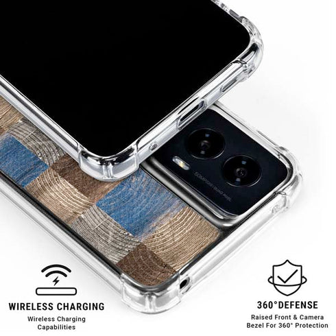 Lumber Grid Moto G Power 5G (2024) Clear Case