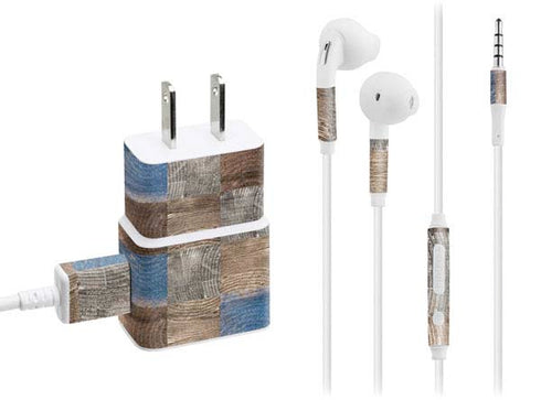 Lumber Grid Phone Charger Skin