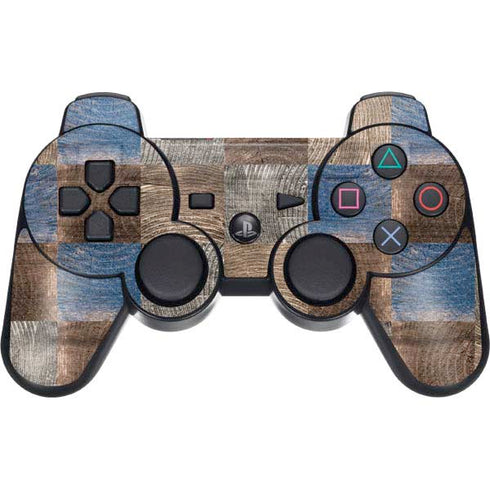 Lumber Grid PS3 Dual Shock wireless controller Skin