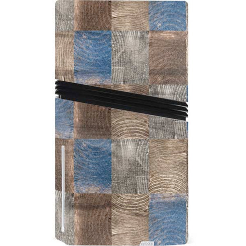 Lumber Grid PS5 Pro Disk Console Skin