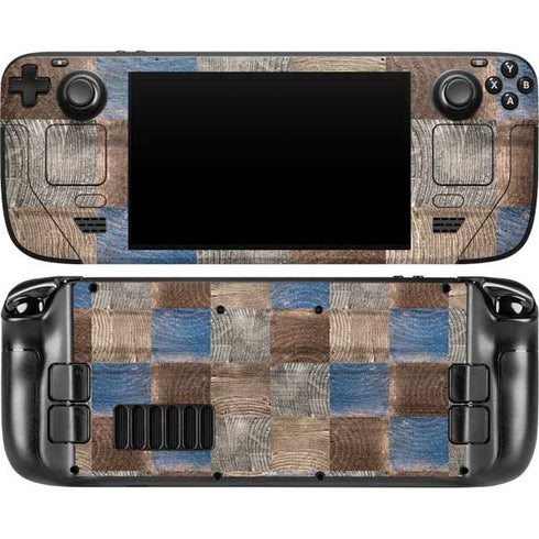 Lumber Grid Steam Deck Handheld Gaming Computer OLED Skin