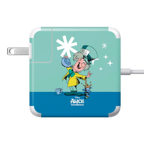 Disney Alice in Wonderland Mad Hatter Tea Party 85W Power Adapter (15 and 17 inch MacBook Pro Charger) Skin