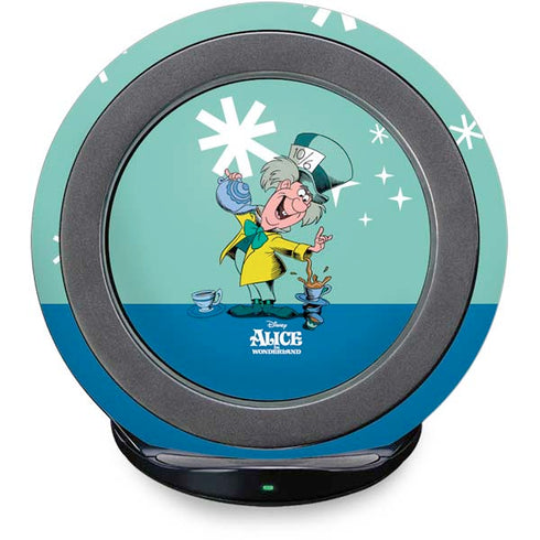 Disney Alice in Wonderland Mad Hatter Tea Party Fast Charge Wireless Charging Stand Skin