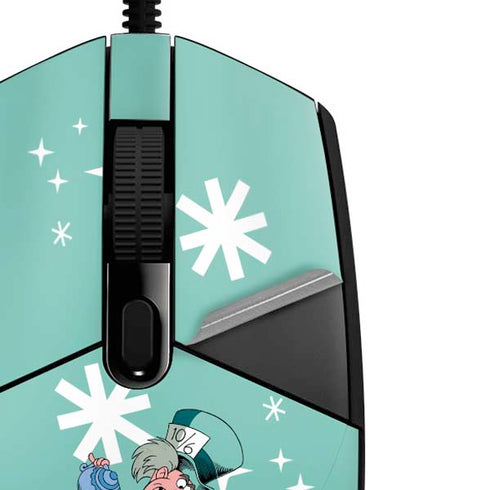 Disney Alice in Wonderland Mad Hatter Tea Party G203 Prodigy RGB Wired Gaming Mouse Skin