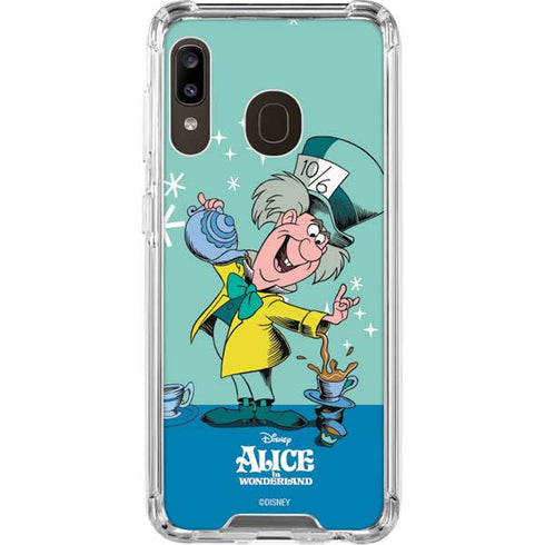 Disney Alice in Wonderland Mad Hatter Tea Party Galaxy A30 Clear Case