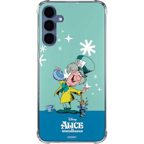 Disney Alice in Wonderland Mad Hatter Tea Party Galaxy A55 5G Clear Case