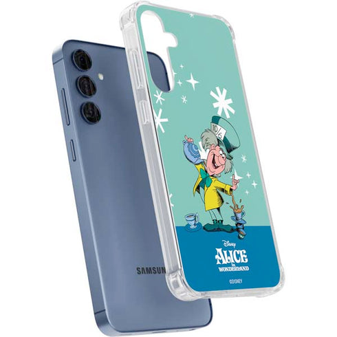 Disney Alice in Wonderland Mad Hatter Tea Party Galaxy A55 5G Clear Case