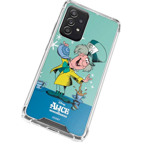 Disney Alice in Wonderland Mad Hatter Tea Party Galaxy A72 5G Clear Case