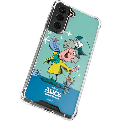 Disney Alice in Wonderland Mad Hatter Tea Party Galaxy S21 FE Clear Case