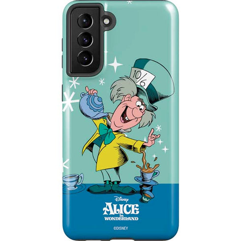 Disney Alice in Wonderland Mad Hatter Tea Party Galaxy S21 Plus 5G Pro Case