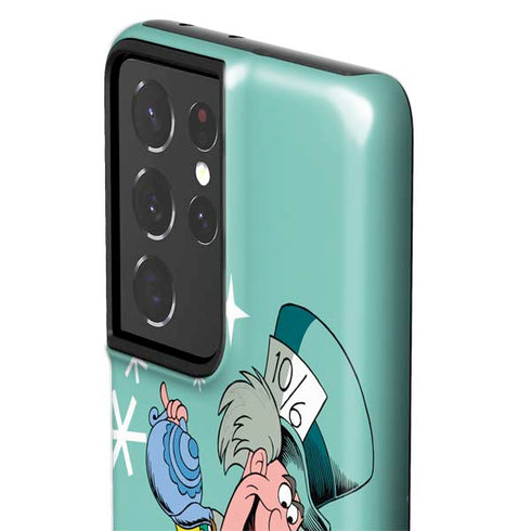 Disney Alice in Wonderland Mad Hatter Tea Party Galaxy S21 Ultra 5G Pro Case