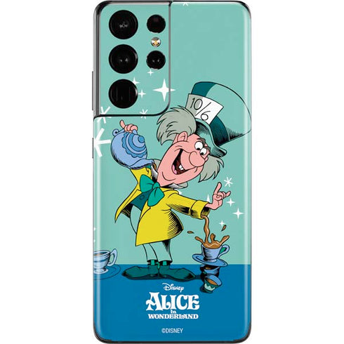 Disney Alice in Wonderland Mad Hatter Tea Party Galaxy S21 Ultra 5G Skin