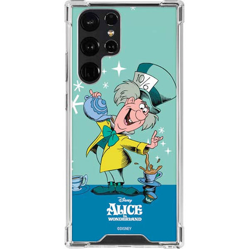 Disney Alice in Wonderland Mad Hatter Tea Party Galaxy S22 Ultra Clear Case