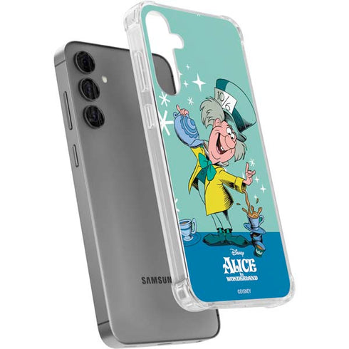 Disney Alice in Wonderland Mad Hatter Tea Party Galaxy S24 Plus Clear Case