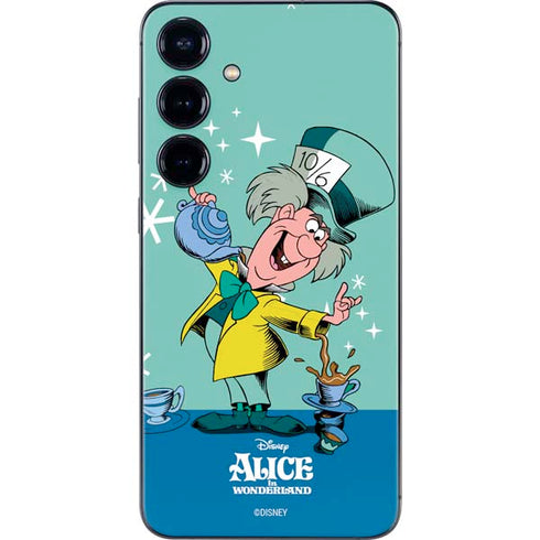 Disney Alice in Wonderland Mad Hatter Tea Party Galaxy S25 Plus Skin